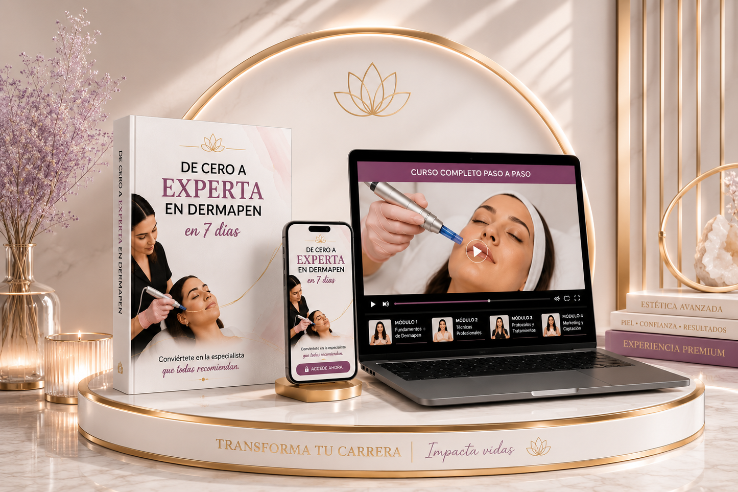 Experto en Dermapen Facial + 6 BONOS de regalo Extra
