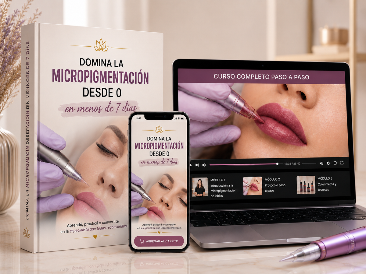 Domina la MICROPIGMENTACIÓN desde 0 en menos de 7 DÍAS